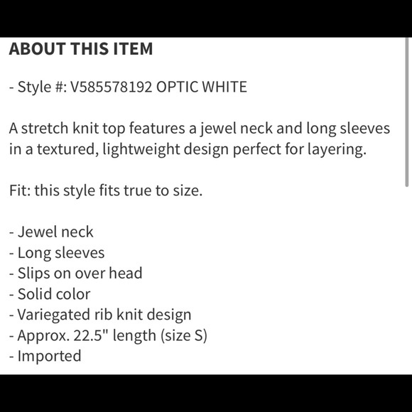 VINCE variegated rib knit long sleeve top NWT - Picture 12 of 14